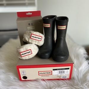 Hunter Boots Black UK5 US 6B/7G